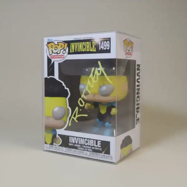 Figura Funko Pop! Invincible con firma en caja, colección de televisión, figura de vinilo para colección.